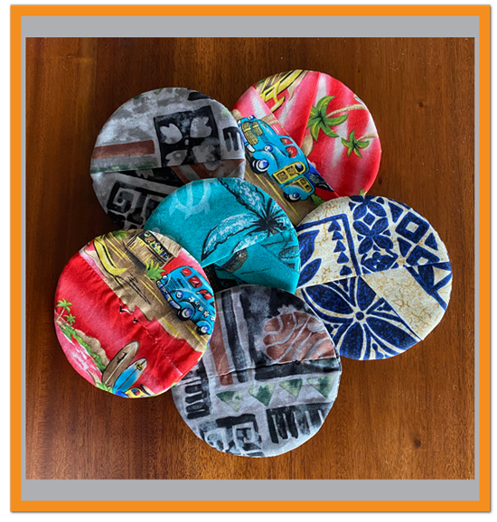 ROUND SLIP ON COZY COASTERS